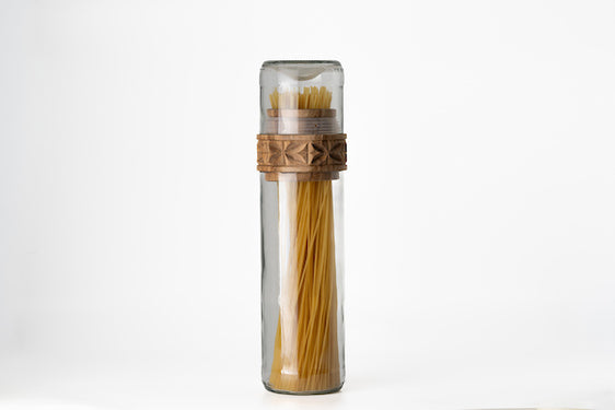 Jar with Carved Middle Top